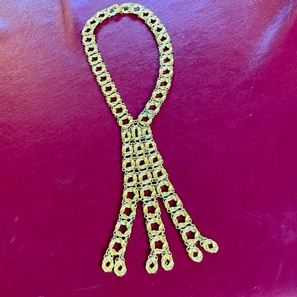Vintage Monet Necktie Necklace